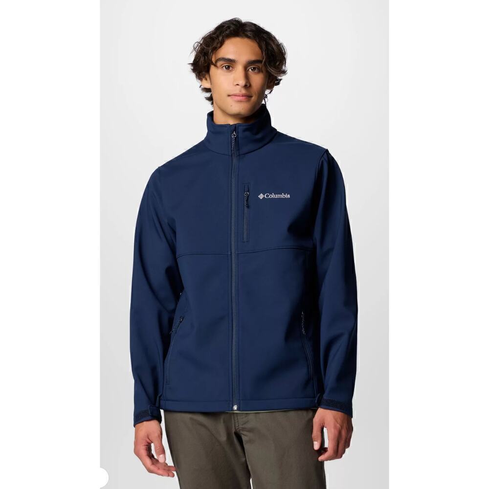 EUC Columbia Men's Ascender Softshell Jacket Navy Blue XXL - Picture 7 of 9